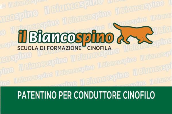 Patentino di conduttore cinofilo il biancospino